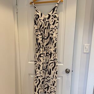 Carly Jean Los Angeles Black and White Maxi Dress